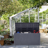 430L Abschließbare Wasserdichte Gartenbox aus Kunststoff