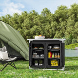 100CM Breite Campingküche mit 6 Staufächer