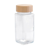 Glasgewürzdosen mit Bambusdeckeln