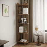 5-stufiges Bücherregal aus Holz
