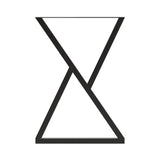 2er-Set Gestapelte-Dreieckige Tischbeine aus Metall