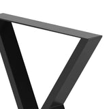 2er-Set Gestapelte-Dreieckige Tischbeine aus Metall