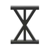 2er-Set Sanduhr-förmige Tischbeine aus Metall