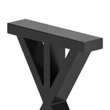 2er-Set Sanduhr-förmige Tischbeine aus Metall