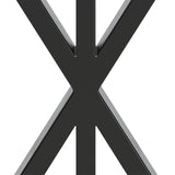 2er-Set Sanduhr-förmige Tischbeine aus Metall