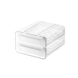 Doppellagige transparente Eieraufbewahrungsschubladenbox