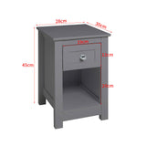 28CM Breite Nachttisch mit 1 Schublade